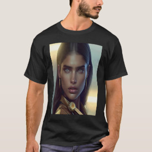 Woman Earrings Inspo Look Inspiration Soft Hair Ou T-Shirt