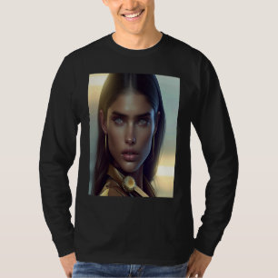 Woman Earrings Inspo Look Inspiration Soft Hair Ou T-Shirt