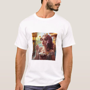 Woman Eating A Banana Split T-Shirt