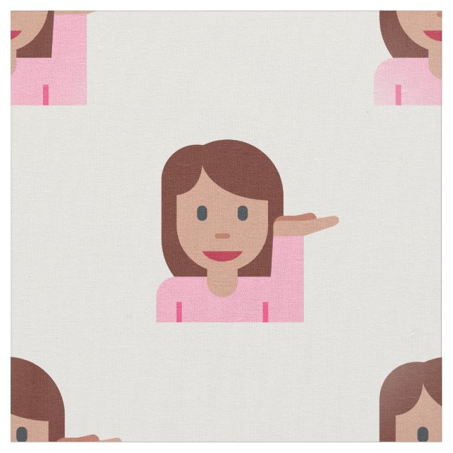 woman emoji fabric (Close Up)