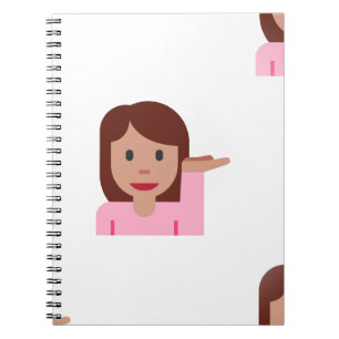 woman emoji notebook