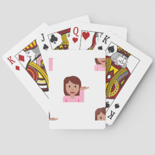 woman emoji playing cards