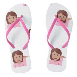 woman emoji shoes sandals flip flops