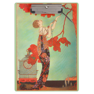 Woman Exotic Vintage Painting Clipboard