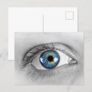 Woman eye postcard