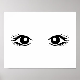 Woman eyes poster
