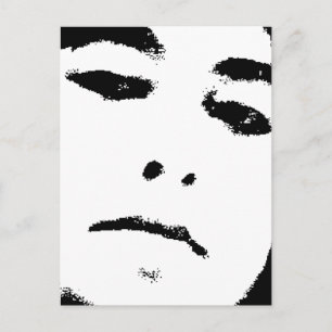 woman face postcard