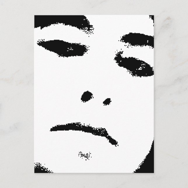 woman face postcard (Front)