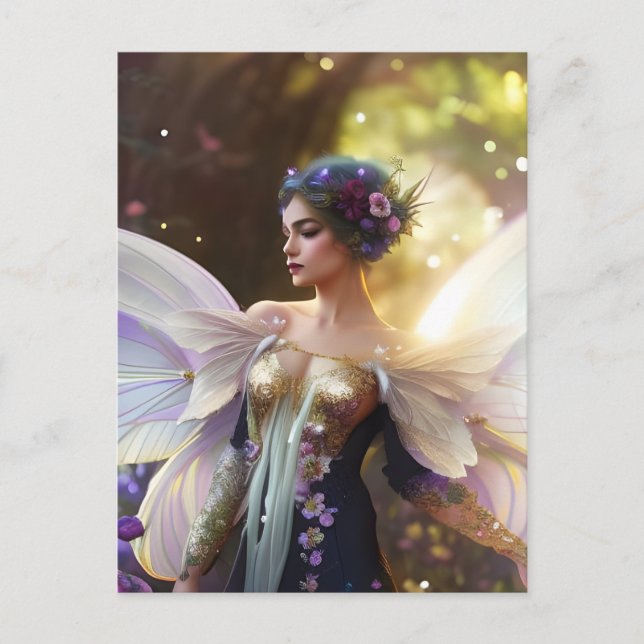 Woman Fairy Fantasy Postcard (Front)