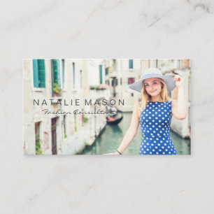 Woman Fashion Model Wardrobe Style Business Card