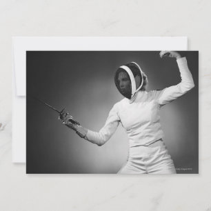 Woman Fencing