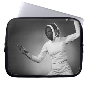 Woman Fencing Laptop Sleeve