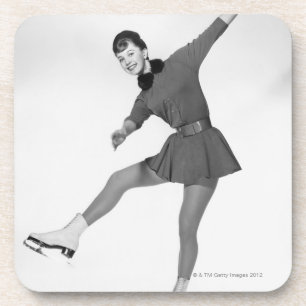 Woman Figure Skating Coaster