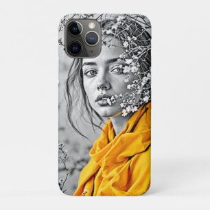 Woman Floral Art Print iPhone 11 Pro Case