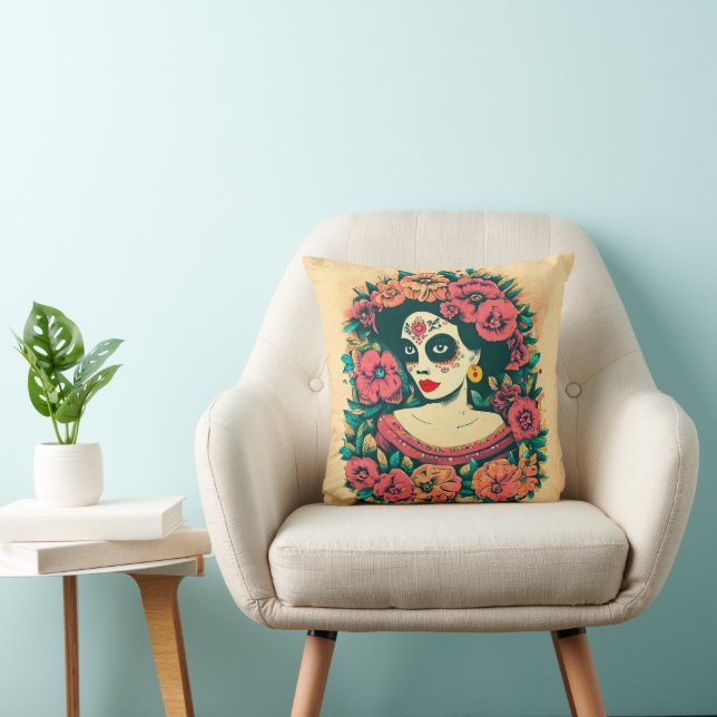 Woman flower cushion (Chair)