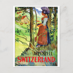 Woman from Appenzell, Switzerland Postcard