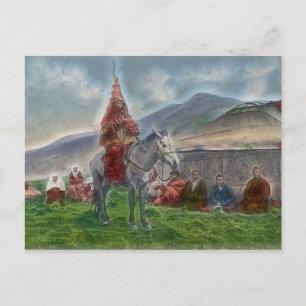 Woman from Kazakhstan Postcard