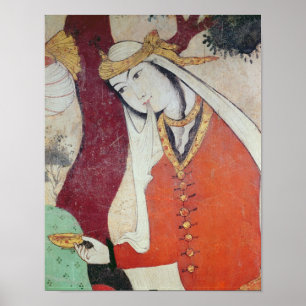 Woman from the Court of Shah Abbas I, 1585-1627 Poster