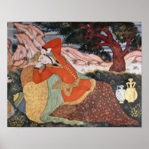 Woman from the Court of Shah Abbas I, 1585-1627 Poster