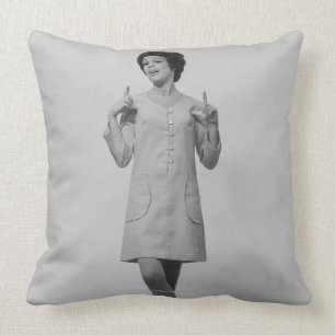 Woman Gesturing Cushion