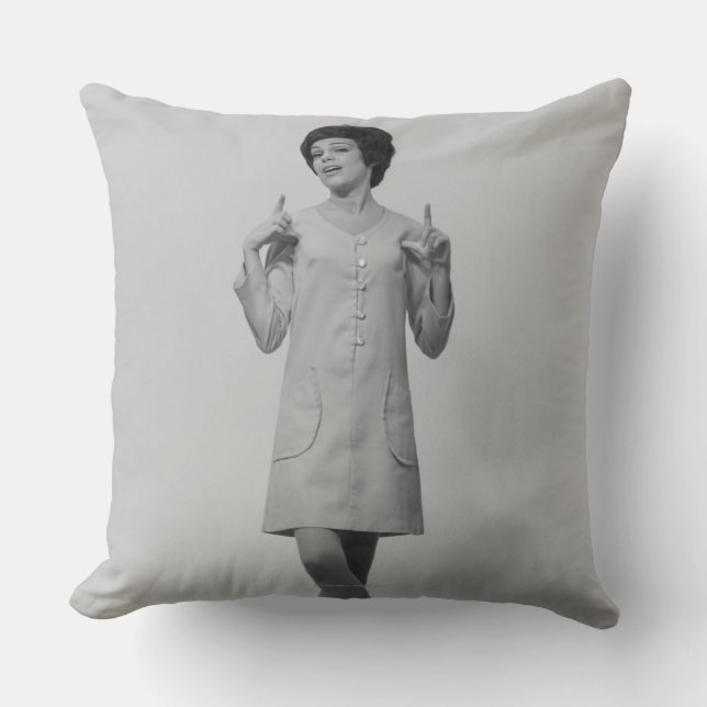 Woman Gesturing Cushion (Front)