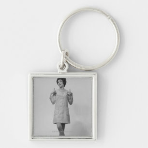 Woman Gesturing Key Ring