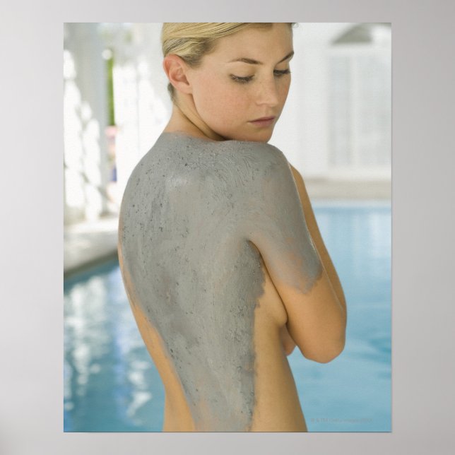 Woman getting spa skin treatment poster (Front)