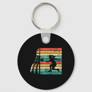 Woman Girls Racket Female Shuttle Athlete Badminto Key Ring