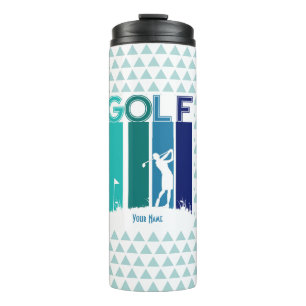 Woman Golfer Customised Thermal Tumbler