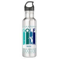 Woman Golfer Customised Water Bottle