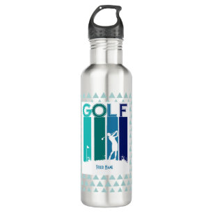 Woman Golfer Customised Water Bottle