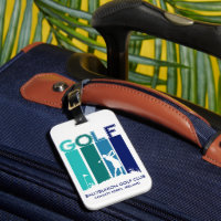 Woman Golfer Luggage Tag