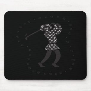 Woman Golfer Mouse Pad