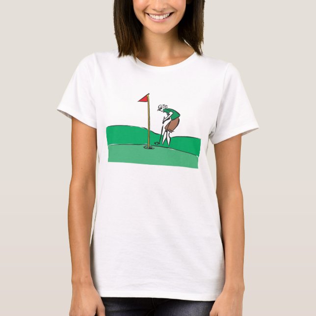 woman golfer T-Shirt (Front)