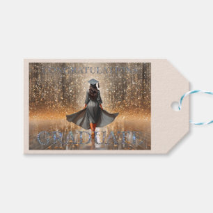  Woman Graduate Congratulations Gift Tags