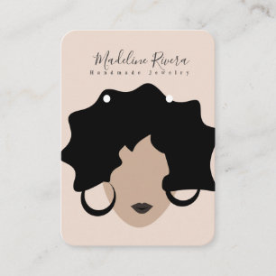 Woman Handmade Artisan Earring Display Cards