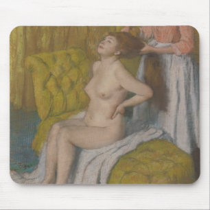 Woman Having Her Hair Combed Mouse Pad
