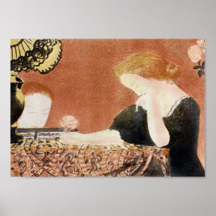 Woman Holding a Rose, Maurice Denis Poster