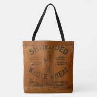 Woman Holding Sheaf of Wheat Antique Wood Crate