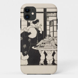 Woman in a Bookshop, design for a 'Yellow Book' co iPhone 11 Case