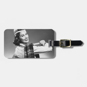 Woman in a Cap Luggage Tag