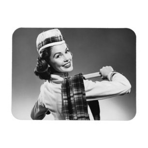 Woman in a Cap Magnet