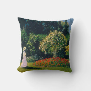 Woman in a Garden, Monet Cushion