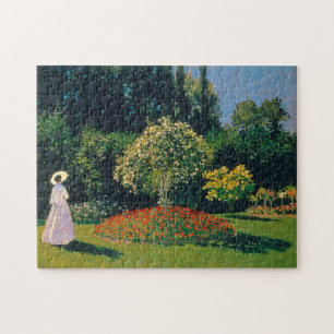 Woman in a Garden, Monet Jigsaw Puzzle