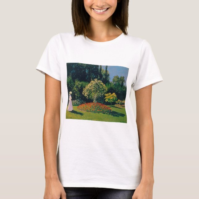 Woman in a Garden, Monet T-Shirt (Front)