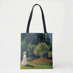 Woman in a Garden, Monet Tote Bag