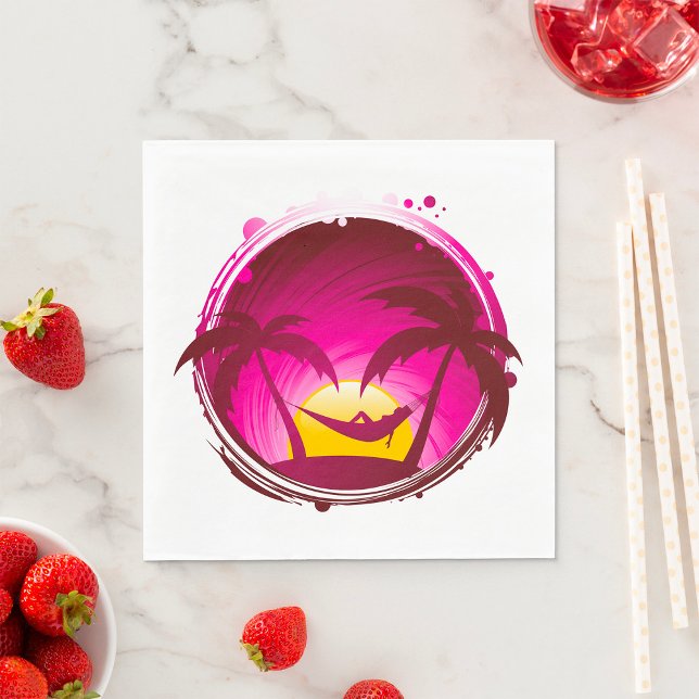 Woman In A Hammock Napkin (Creator Uploaded)