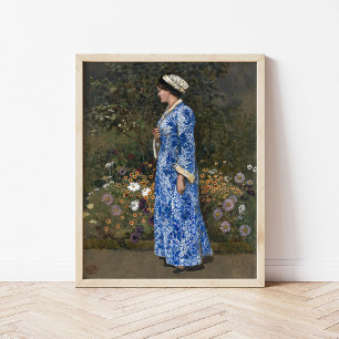 Woman in a Kimono   Walter Crane Poster