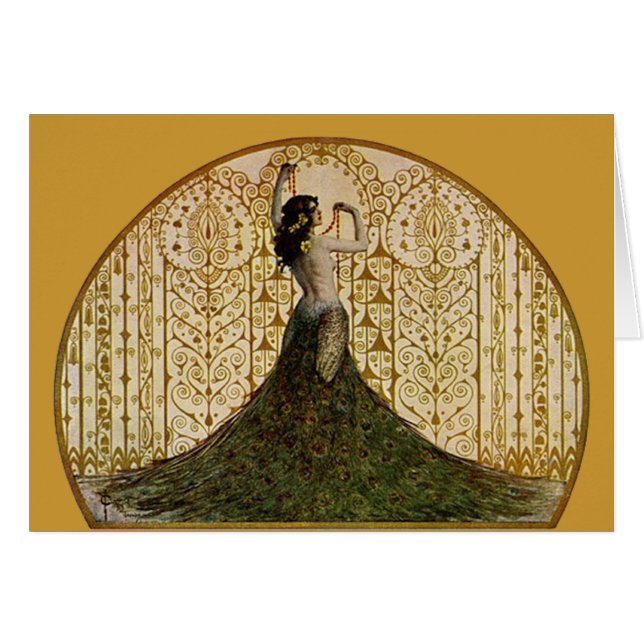 Woman in a Peacock Skirt (Front Horizontal)