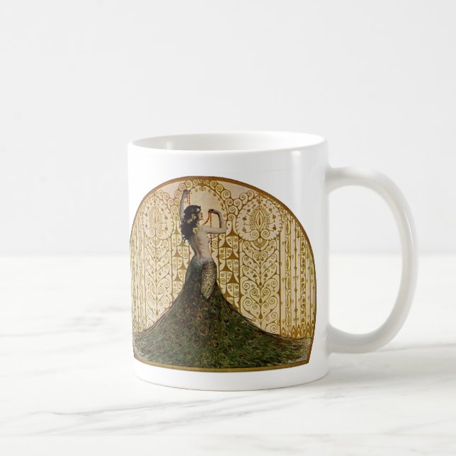 Woman in a Peacock Skirt Coffee Mug (Right)